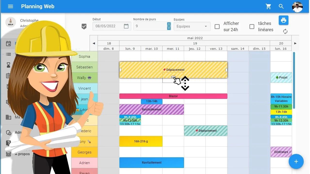 Utilisation D Un Planning De Chantier Pour Le Batiment